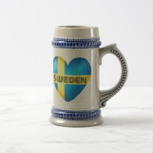 Sverige Heart Flagga