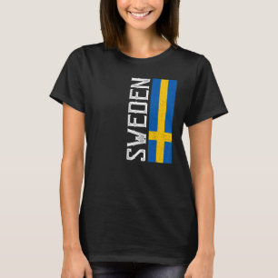 Sverige Heritage Pride Land Support Svenska Flagga T Shirt