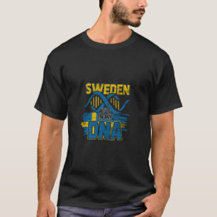 Sverige Hoodie Sverige Dna svensk Flagga T Shirt