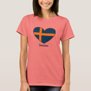 Sverige i min hjärta tee shirt