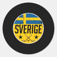 Sverige Ice Hockey Flagga Jersey Supporter Sverige