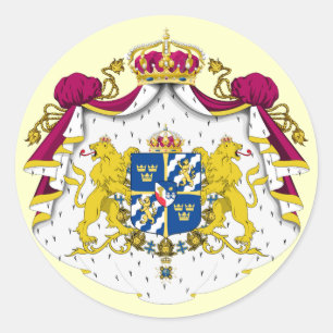 Sverige Jacka av Arm Sticker Runt Klistermärke