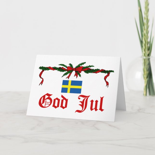 Sverige jul helgkort (Framsida)