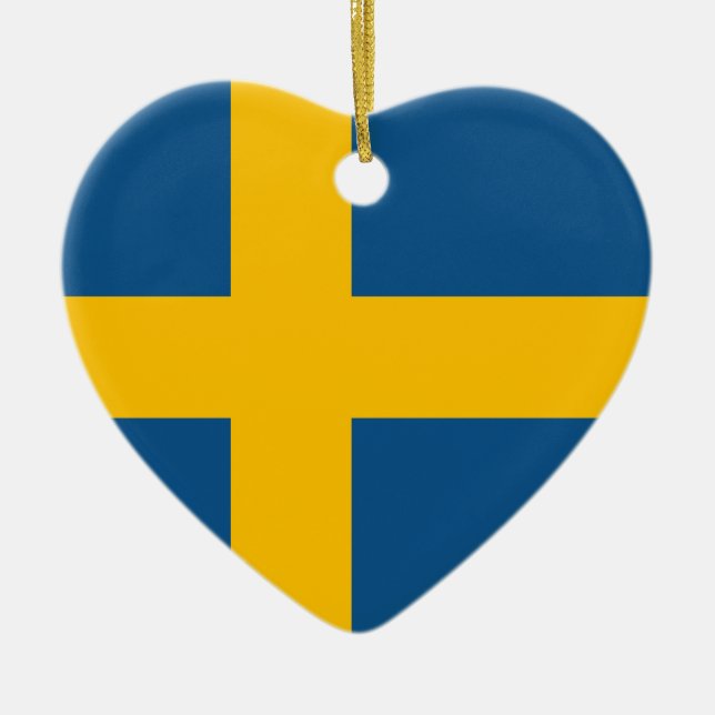 Sverige Julgransprydnad Keramik (Framsidan)