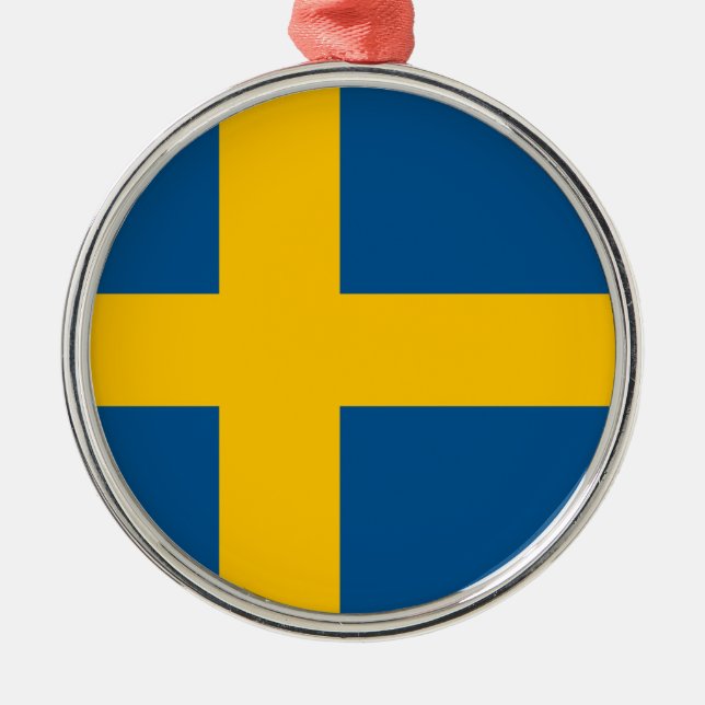 Sverige Julgransprydnad Metall (Framsidan)