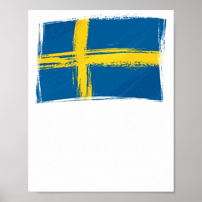 Sverige Kärlek Basketball Poster (Framsidan)
