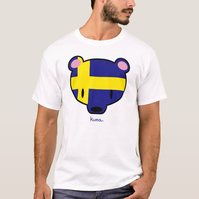 Sverige kuma-chan tee (Framsida)