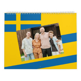 Sverige | Lägg till ditt foto Svenska Flagga 2026 Kalender