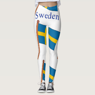 Sverige Landsflagga Thunder_Cove Leggings