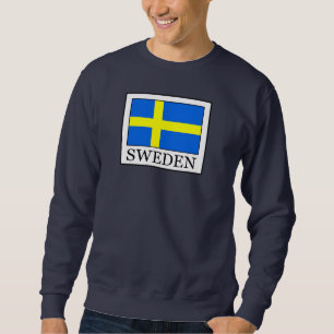 Sverige Lång Ärmad Tröja