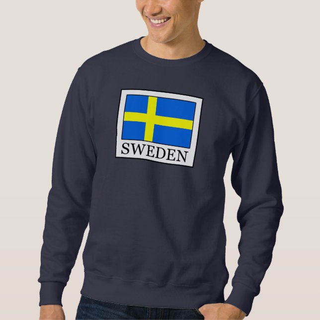 Sverige Lång Ärmad Tröja (Framsida)