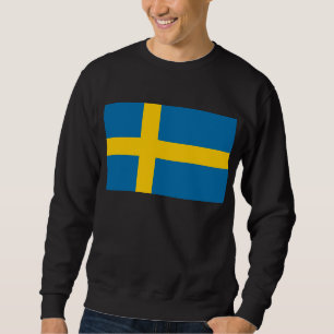 Sverige Lång Ärmad Tröja