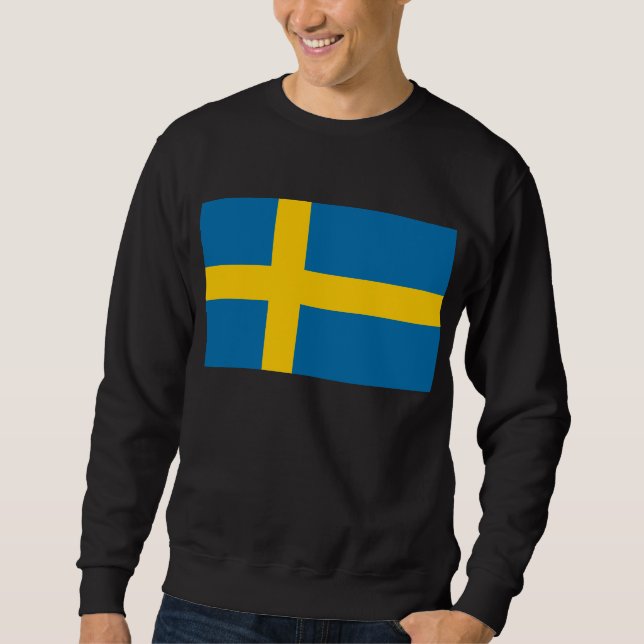 Sverige Lång Ärmad Tröja (Framsida)
