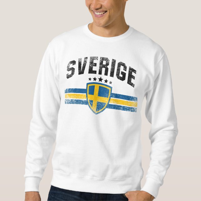 Sverige Långärmad Tröja (Framsida)