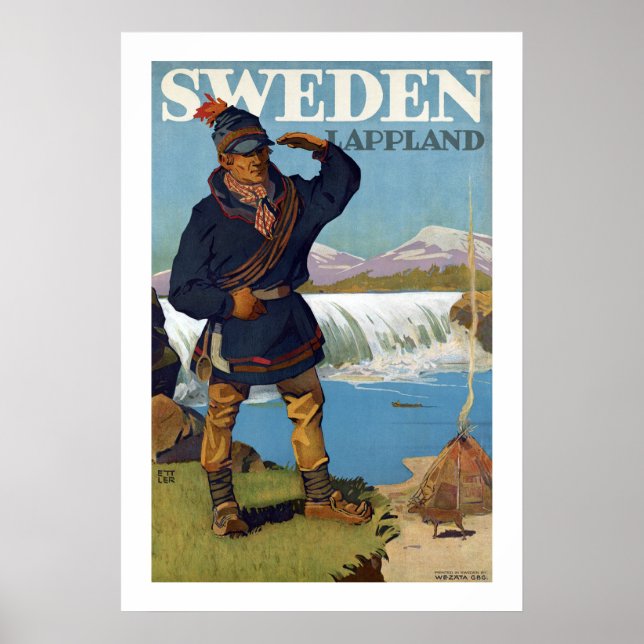 Sverige ~ Lappland Poster (Framsidan)