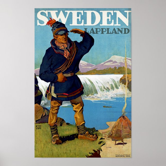 Sverige ~ Lappland Poster (Framsidan)