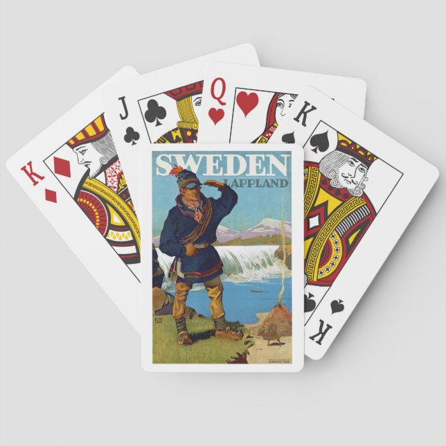 Sverige ~ Lappland Spel Kort (Baksidan)