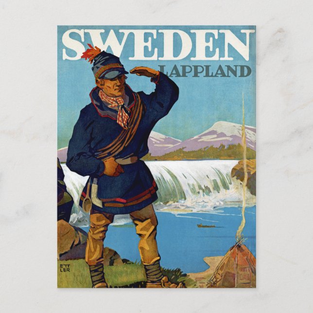 Sverige ~ Lappland Vykort (Framsida)