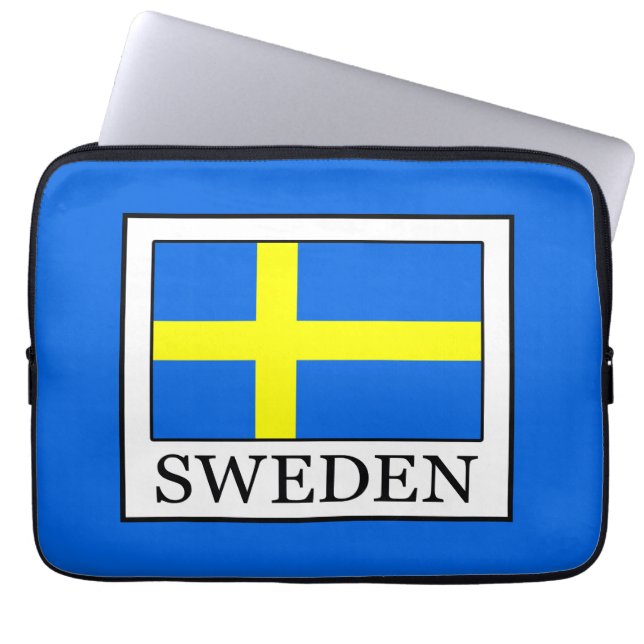 Sverige Laptop Sleeve (Framsidan)