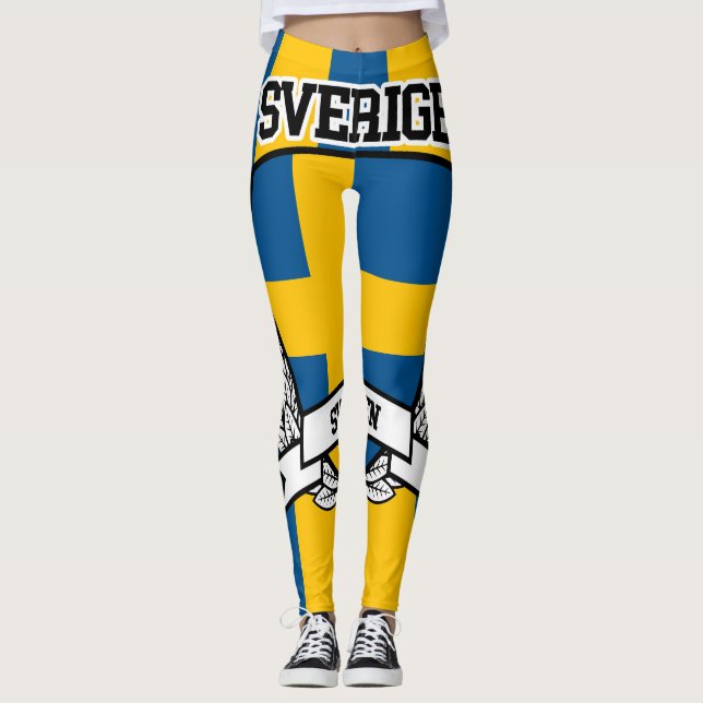 Sverige Leggings (Framsida)