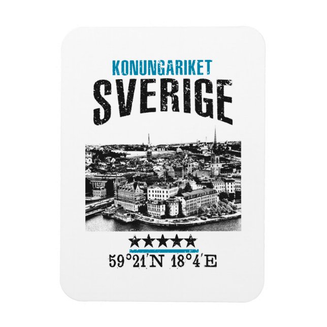 Sverige Magnet (Vertikal)