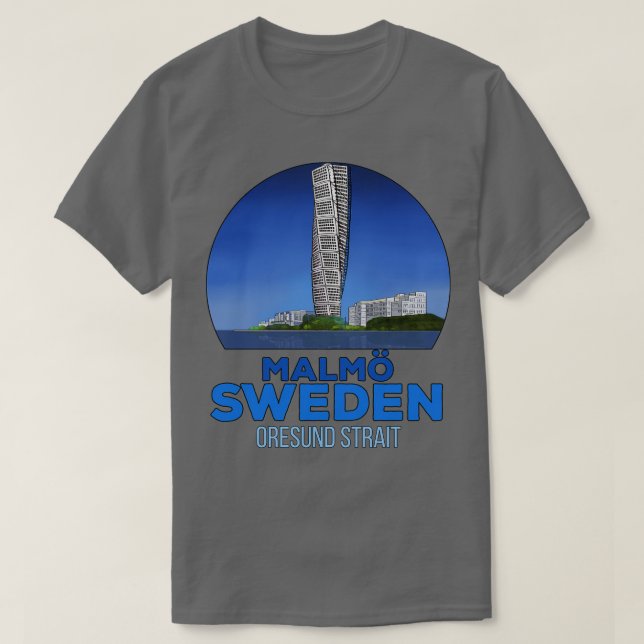 Sverige Malmo T Shirt (Design framsida)