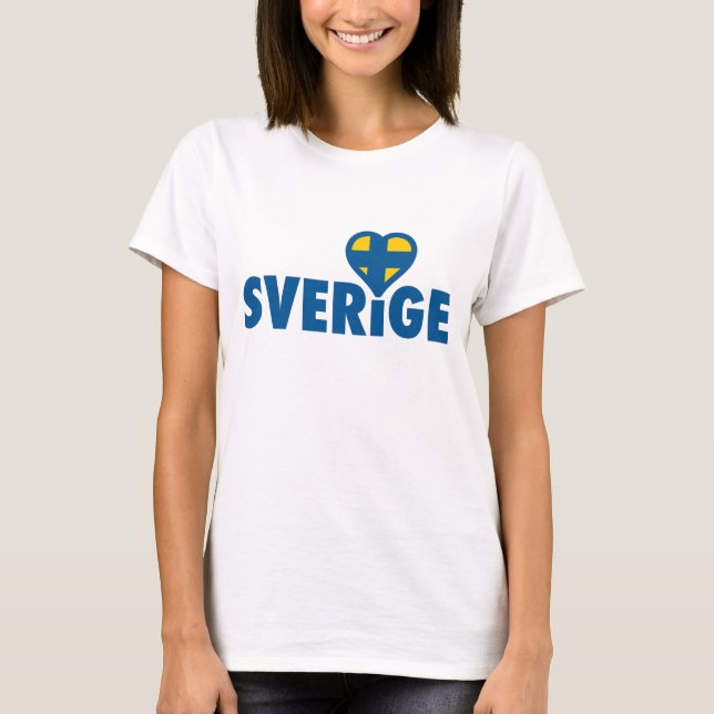 Sverige med kärlek tee shirt (Framsida)