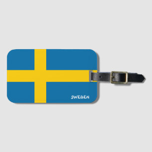 Sverige National Flagga Patriotic Bagagebricka