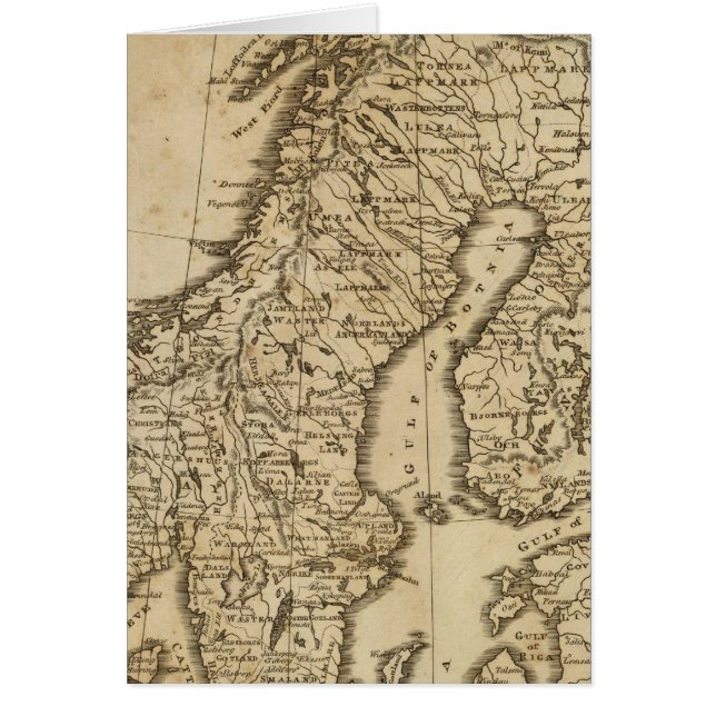 Sverige, Norge 3 Hälsningskort (Framsidan)