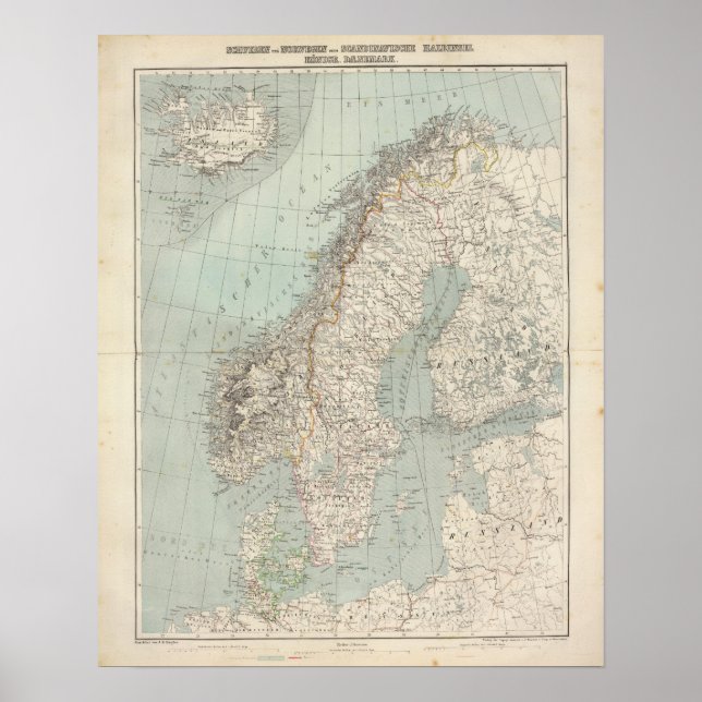 Sverige, Norge, Danmark 2 Poster (Framsidan)