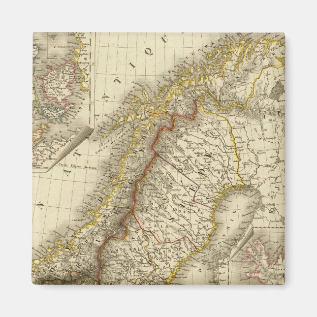 Sverige, Norge, Danmark Magnet (Framsidan)