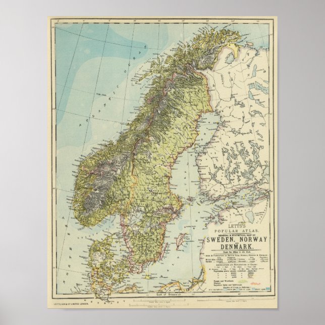 Sverige, Norge, Danmark Poster (Framsidan)