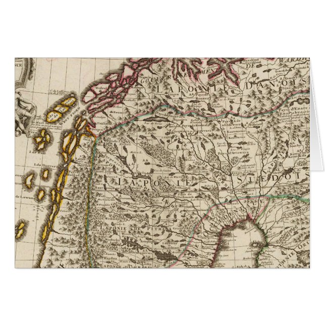 Sverige, Norge, Europa Hälsningskort (Framsidan Horizontal)