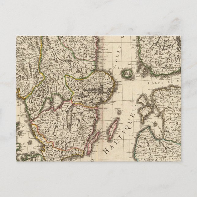 Sverige, Norge, Europa Vykort (Framsida)