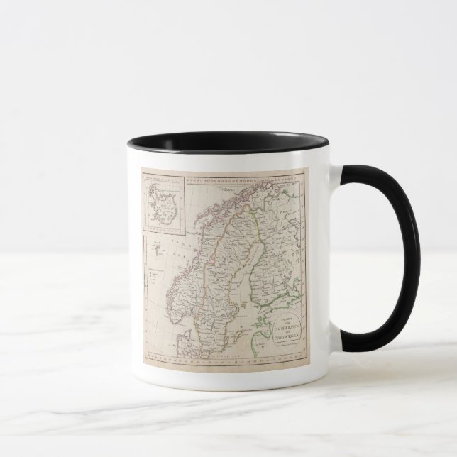 Sverige, Norge, Island Mugg (Höger)