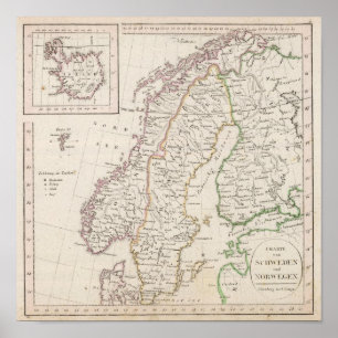 Sverige norge, island poster
