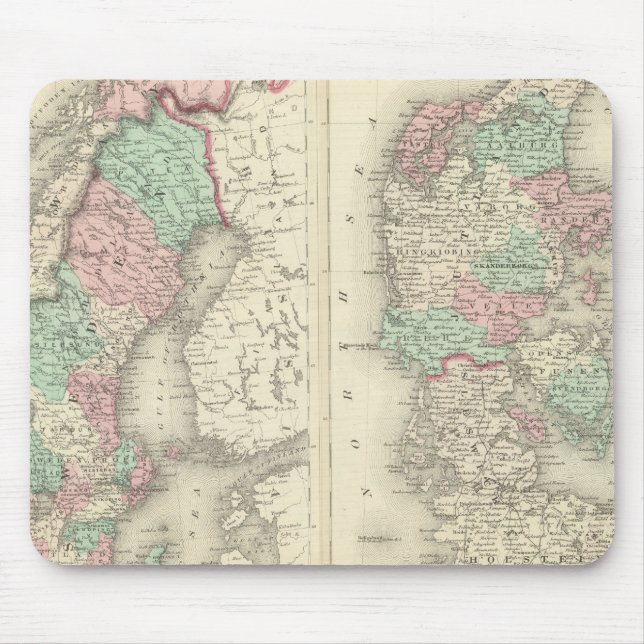 Sverige, Norge och Danmark 2 Musmatta (Framsidan)