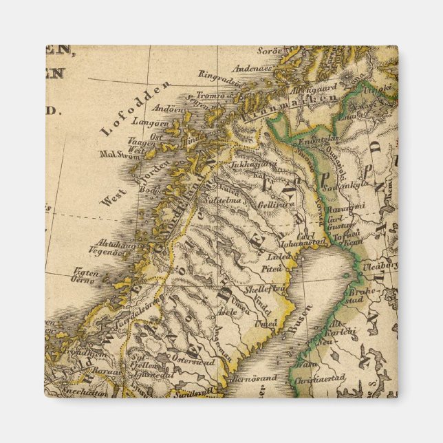Sverige, Norge och Finland Magnet (Framsidan)