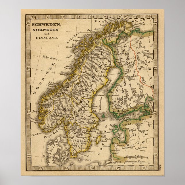 Sverige, Norge och Finland Poster (Framsidan)