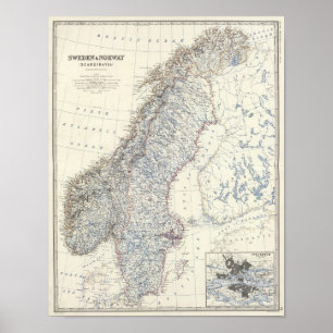 Sverige, Norge Poster