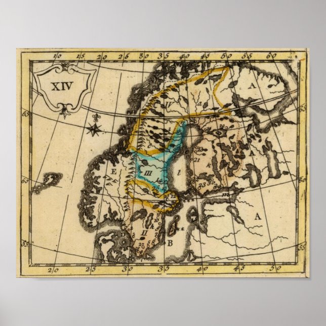 Sverige och Finland Poster (Framsidan)