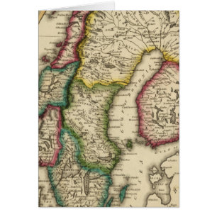 Sverige och Norge 2 Hälsningskort