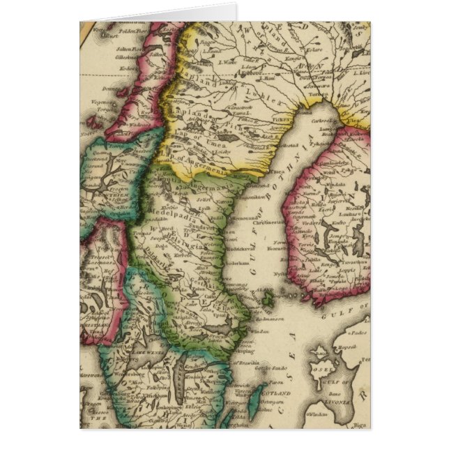 Sverige och Norge 2 Hälsningskort (Framsidan)