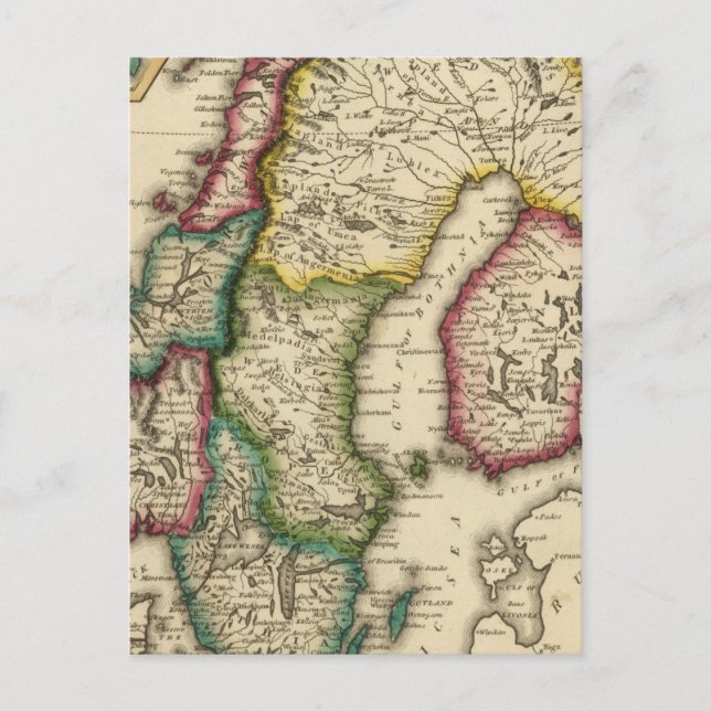 Sverige och Norge 2 Vykort (Framsida)