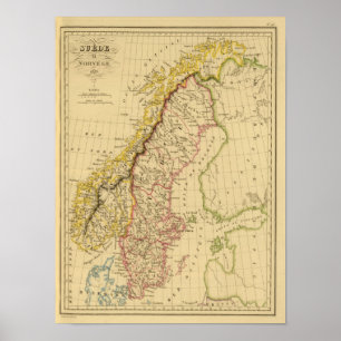 Sverige och Norge 3 Poster