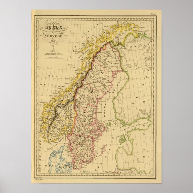 Sverige och Norge 3 Poster (Framsidan)