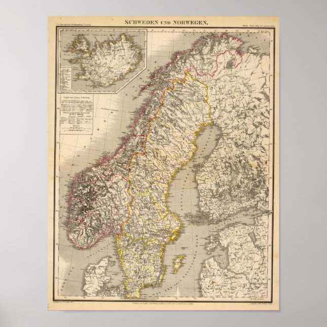 Sverige och Norge 5 Poster (Framsidan)