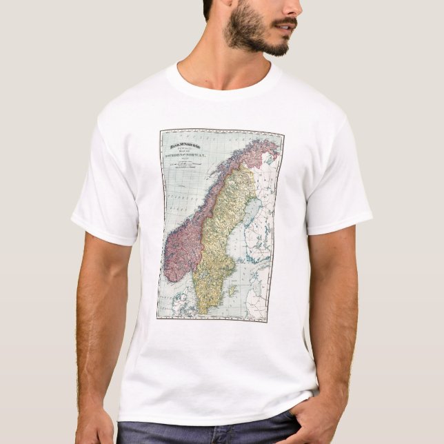 Sverige och norge 5 tee shirt (Framsida)