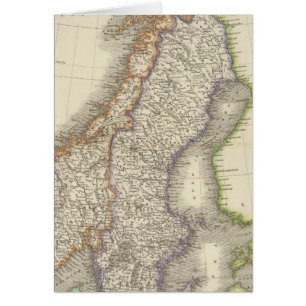 Sverige och Norge 6 Hälsningskort