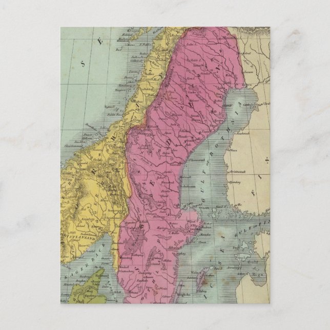 Sverige och Norge i Danmark Vykort (Framsida)